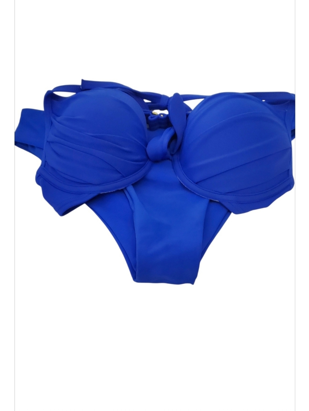 Victoria's Secret Electric Blue Underwire Bikini Top 34B and Bikini Bottom Sz S